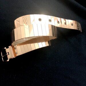 Pat Pend Vintage Retro Gold Belt